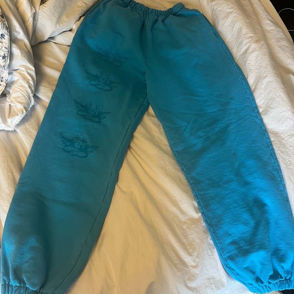 blue boys lie sweatpants size large barely worn